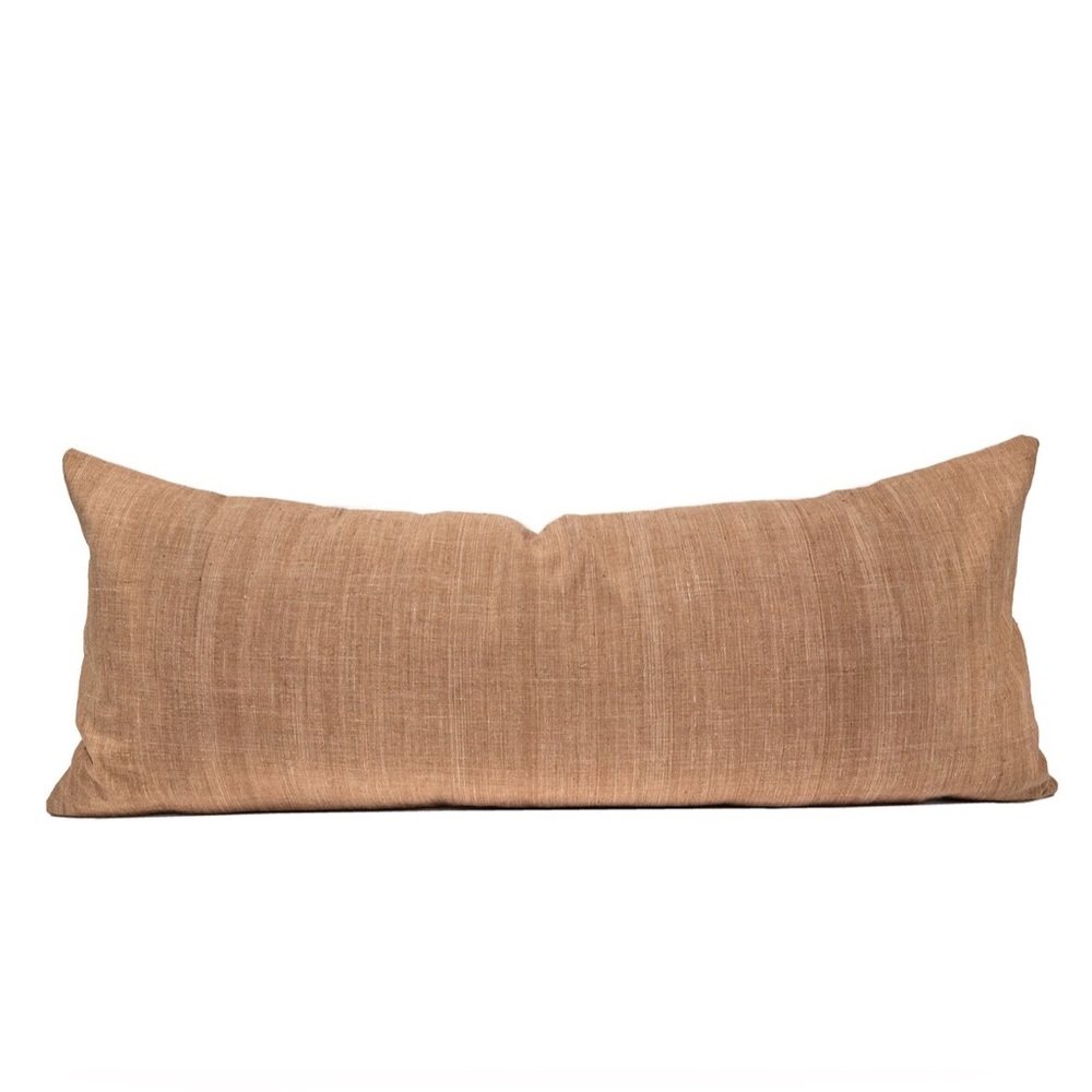 *NWOT* 14 x 35” OmahBali TUBAN Camel Handwoven Extra Long Pillow Cover